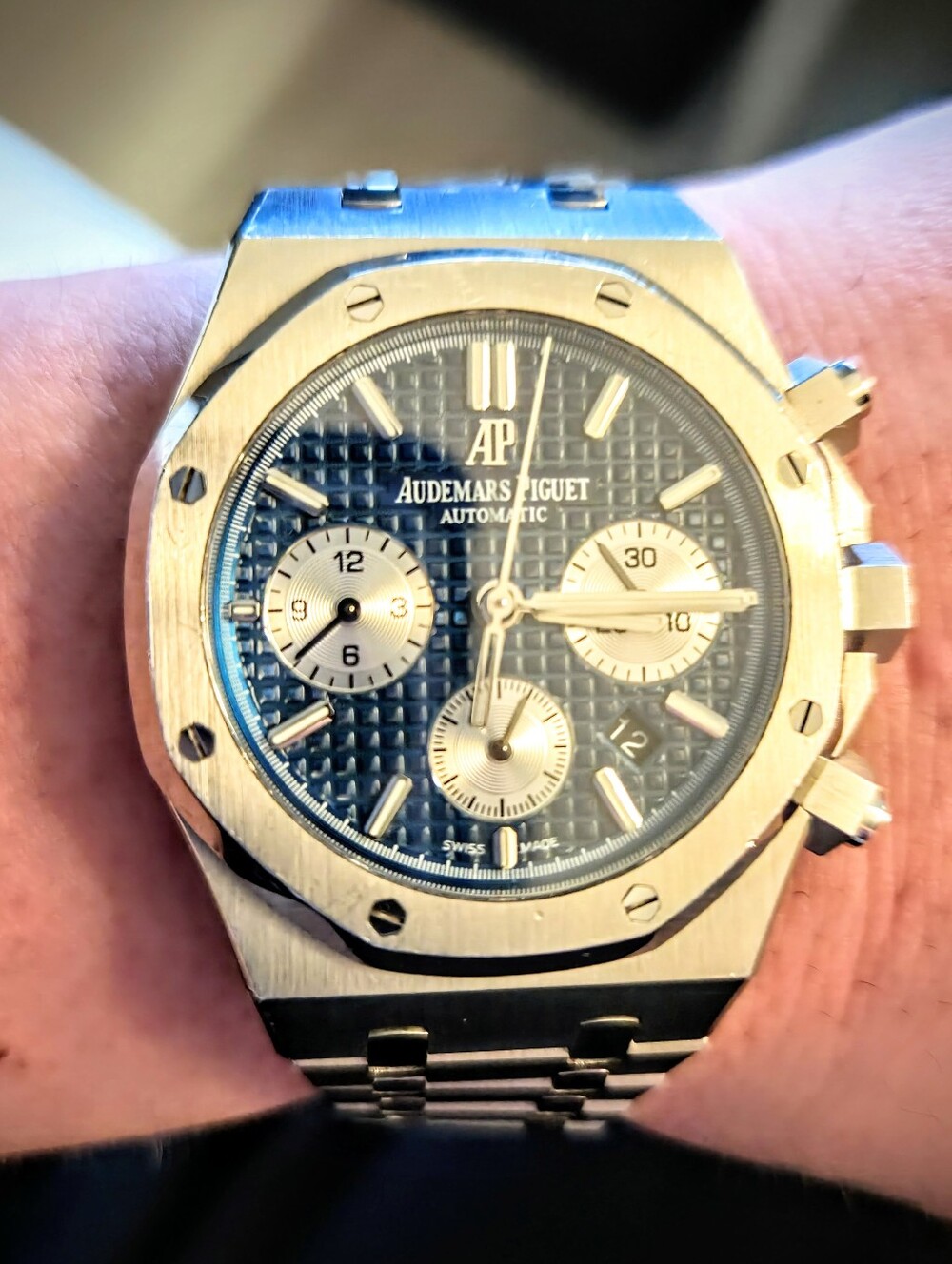 AP Stainless Steel Blue Dial 1:1 REP ⌚️Identical Twin 😉